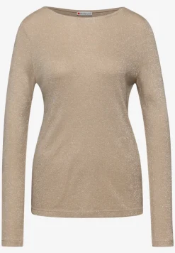 Glitterend shirt met lange mouwen