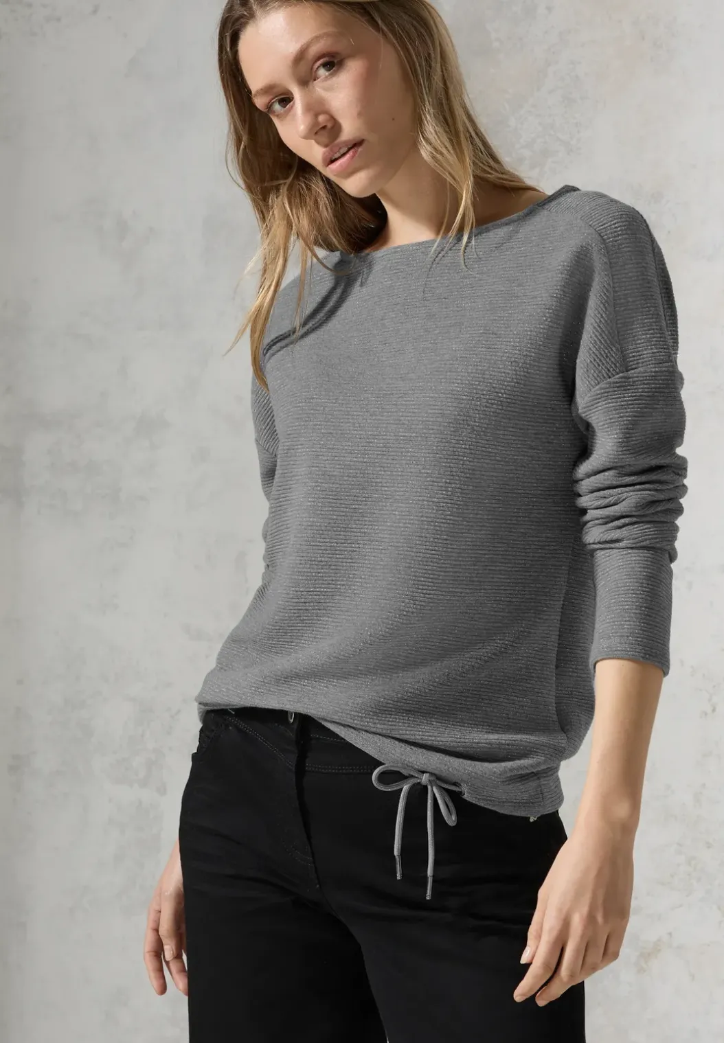 Glitterend ottoman shirt