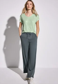 Glitterend V-hals Shirt