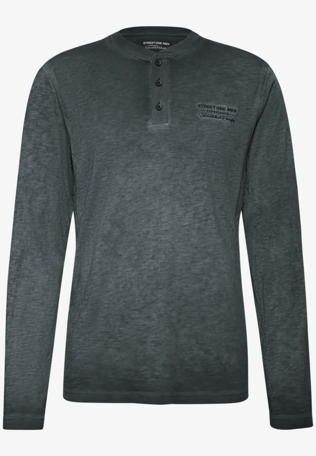 Henley shirt met lange mouwen