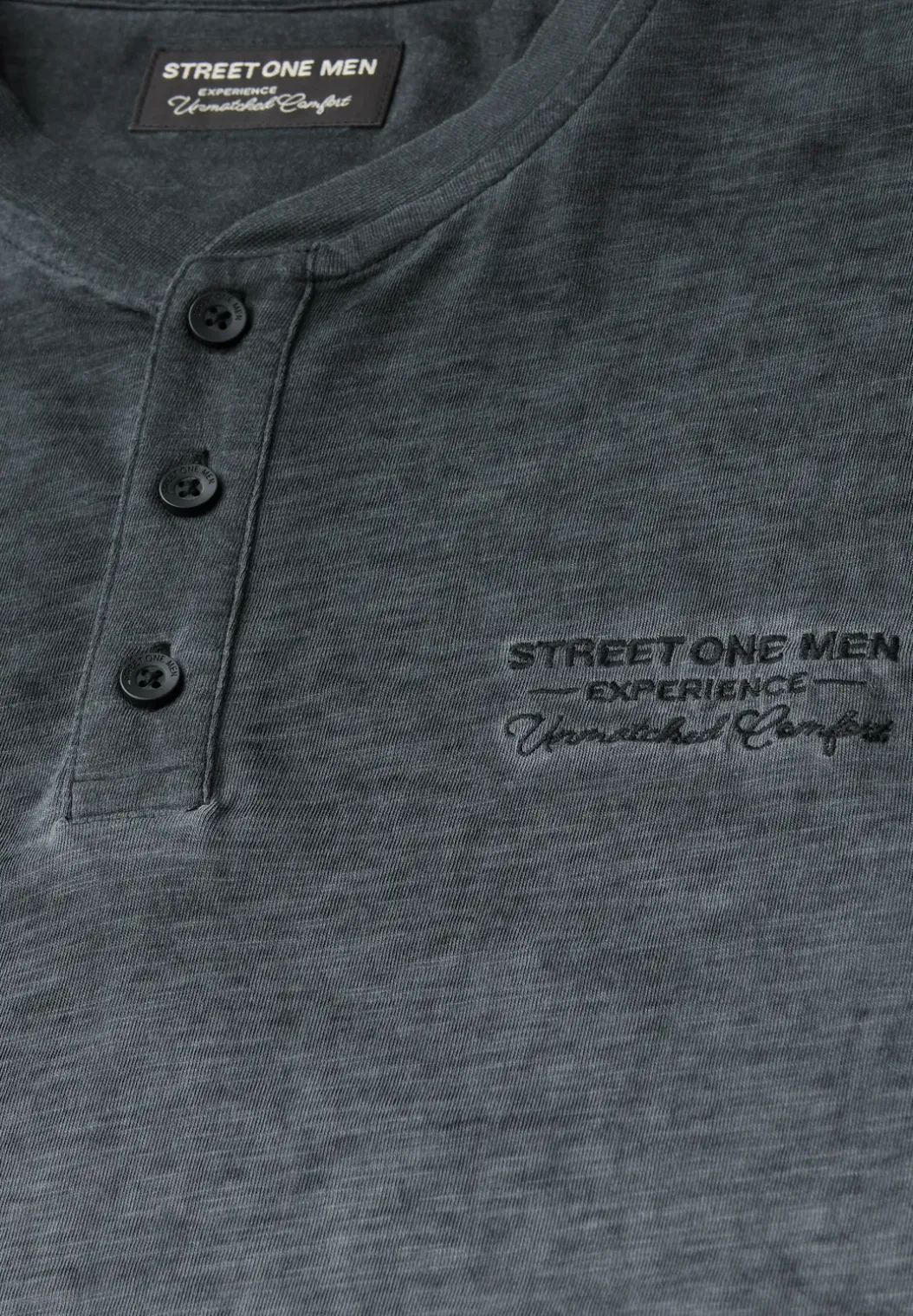 Henley shirt met lange mouwen