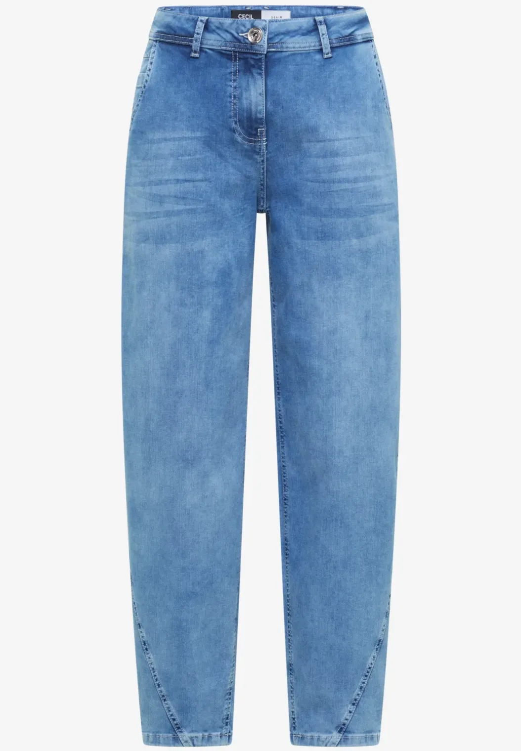 High Waist Barrel Leg Jeans in Loose Fit