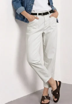 High Waist Broek met Langspijpen