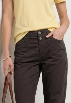 High Waist Broek met Langspijpen