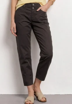 High Waist Broek met Langspijpen