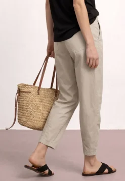High Waist Broek met Langspijpen