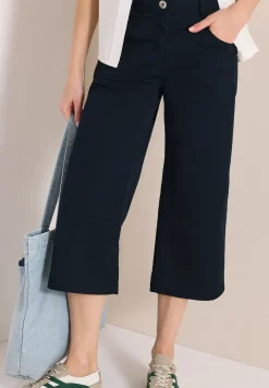 High Waist broek met uitlopende pijpen in Loose Fit