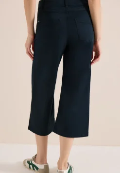 High Waist broek met uitlopende pijpen in Loose Fit
