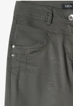 High Waist broek met uitlopende pijpen in Loose Fit
