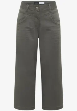High Waist broek met uitlopende pijpen in Loose Fit