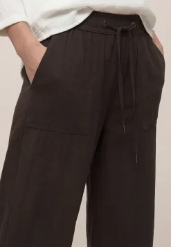 High Waist broek met wijde pijpen in Loose Fit