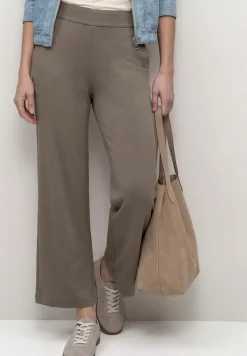 High Waist broek met wijde pijpen in Loose Fit