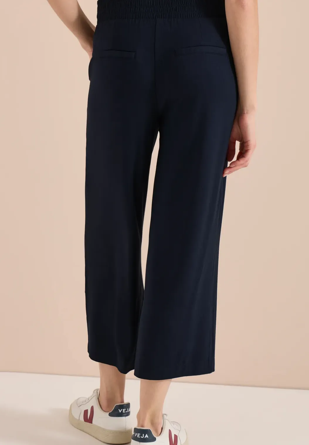 High Waist broek met wijde pijpen in Loose Fit