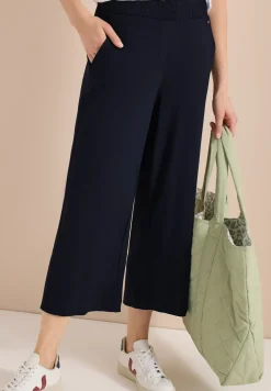 High Waist broek met wijde pijpen in Loose Fit