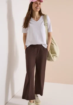 High Waist broek met wijde pijpen in Loose Fit