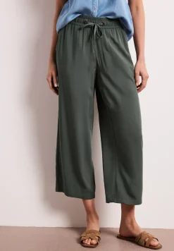 High Waist broek met wijde pijpen in Loose Fit