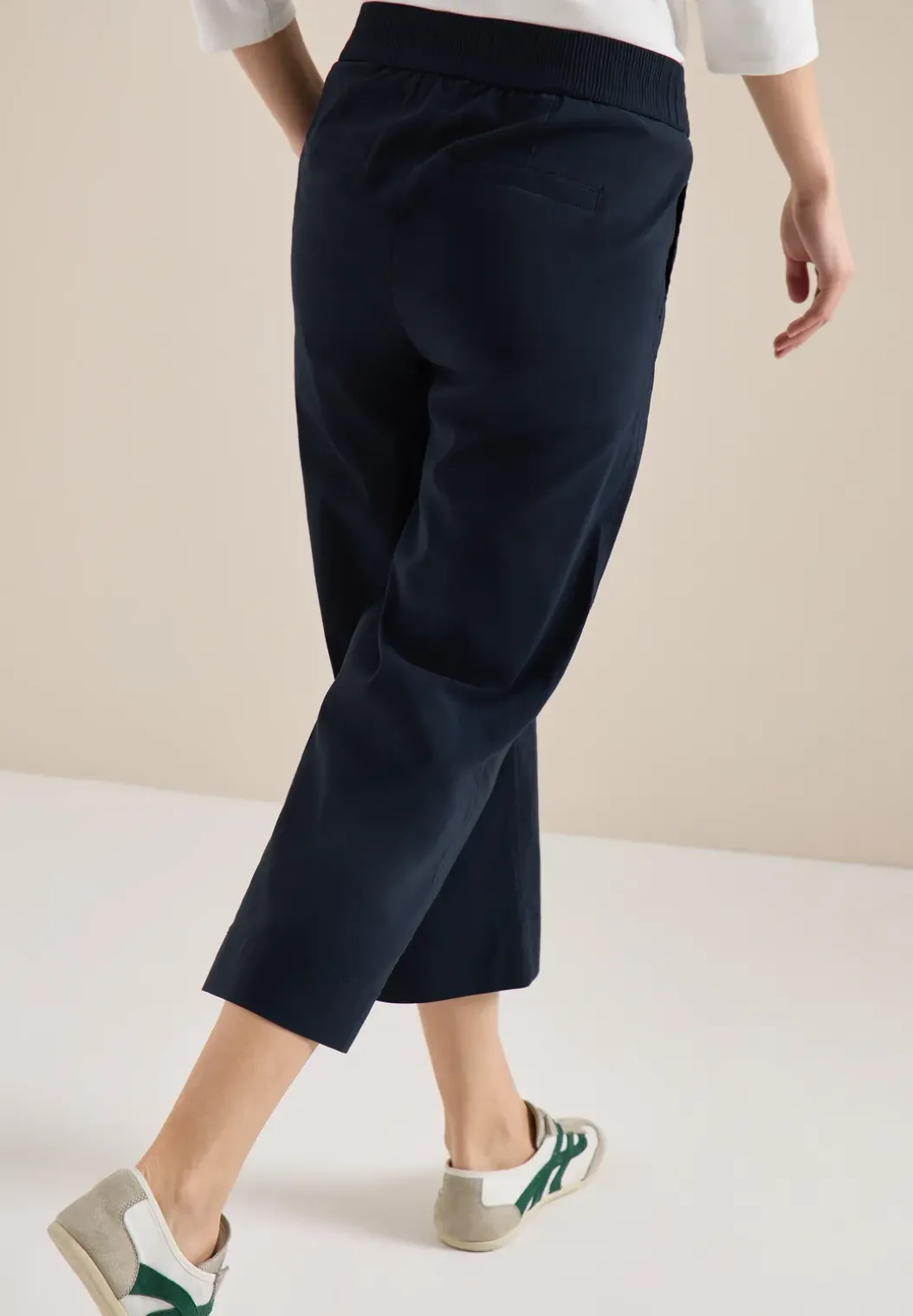 High Waist broek met wijde pijpen in Loose Fit