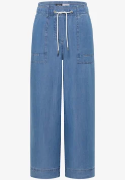 High Waist broek met wijde pijpen in Loose Fit