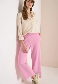 High Waist broek met wijde pijpen in Loose Fit