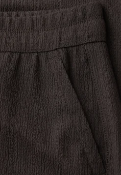 High Waist broek met wijde pijpen in casual pasvorm