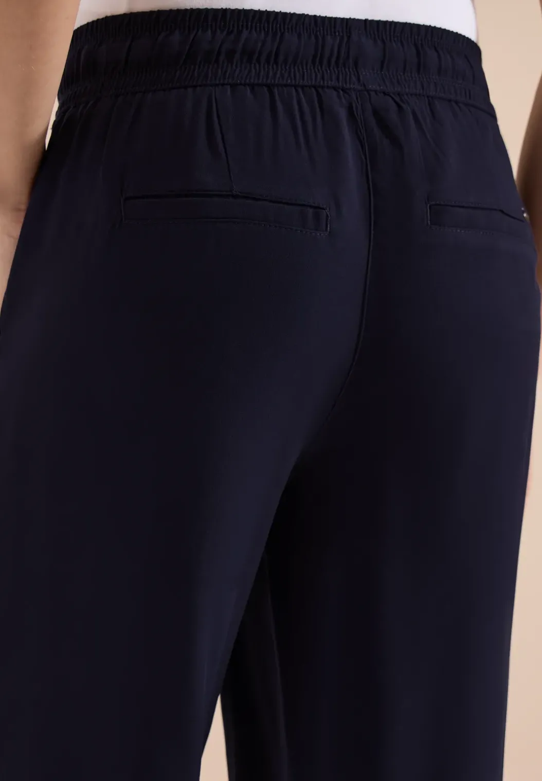 High Waist broek met wijde pijpen in Loose Fit