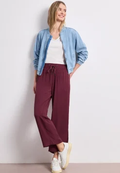 High Waist broek met wijde pijpen in Loose Fit