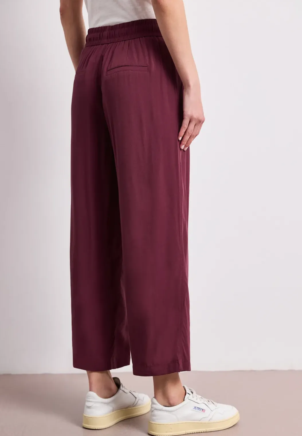 High Waist broek met wijde pijpen in Loose Fit