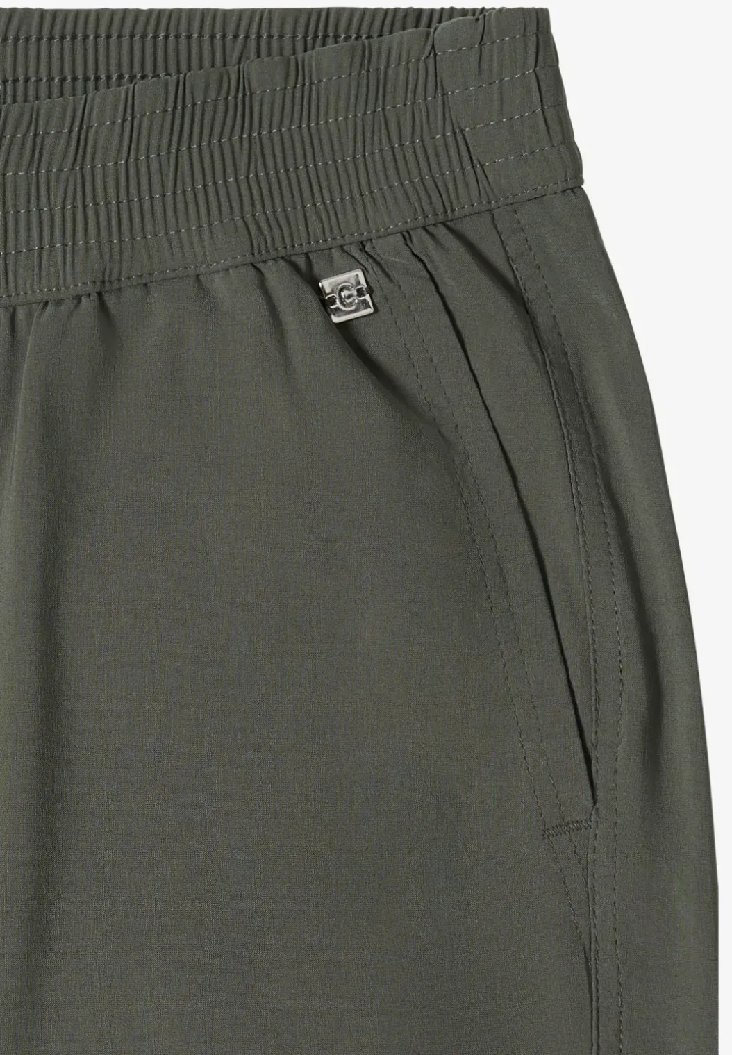 High Waist broek met wijde pijpen in Loose Fit