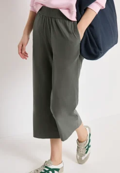 High Waist broek met wijde pijpen in Loose Fit