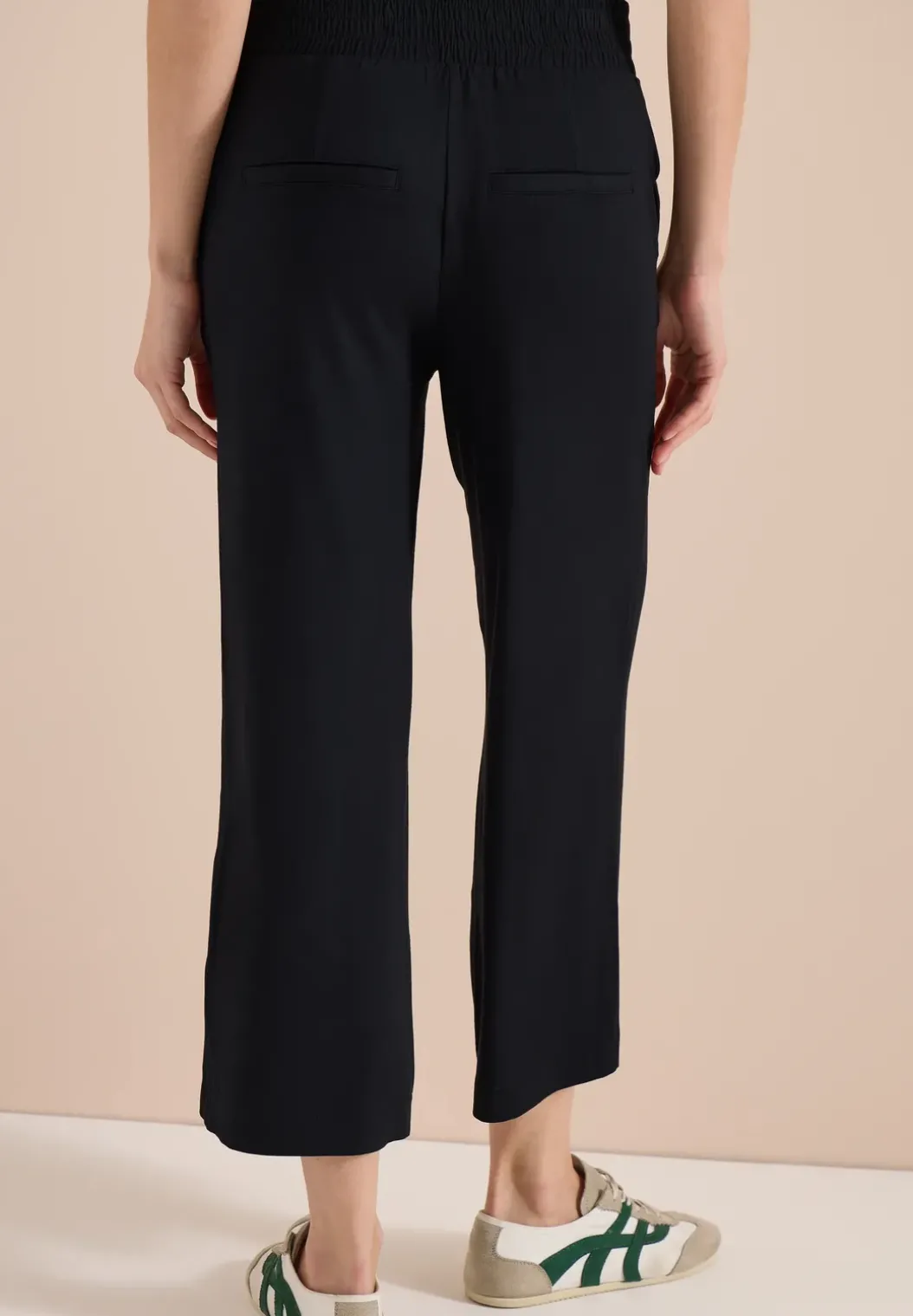 High Waist broek met wijde pijpen in Loose Fit