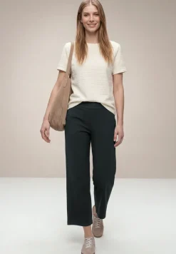 High Waist broek met wijde pijpen in Loose Fit