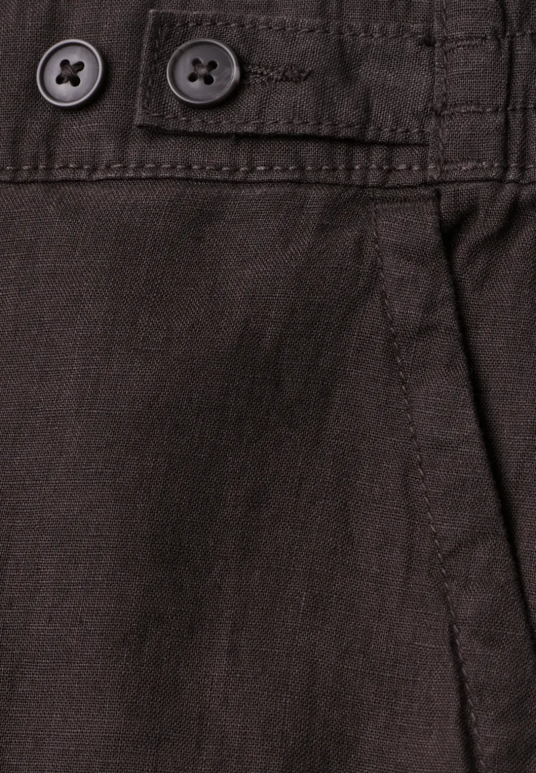 High Waist linnen broek met Wide Legs