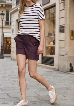 High Waist shorts met knoopdetail