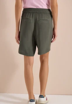 High Waist shorts met Wide Legs en structuur