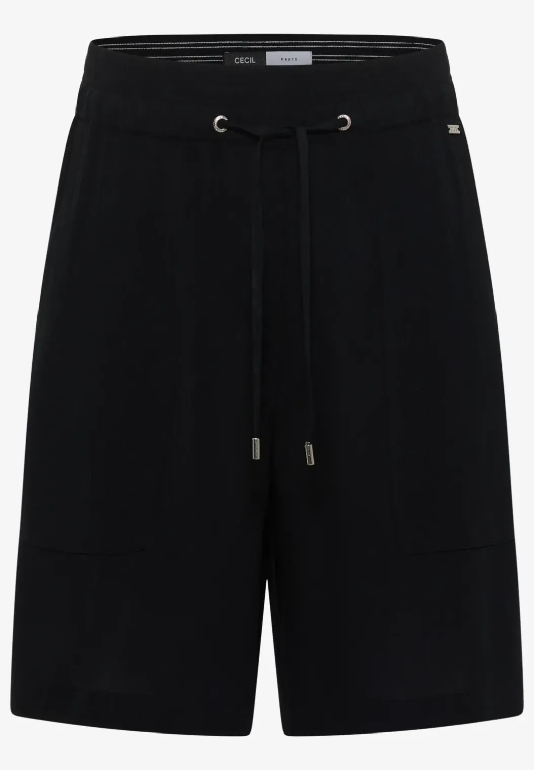 High Waist shorts met Wide Legs en structuur