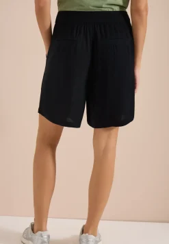 High Waist shorts met Wide Legs en structuur