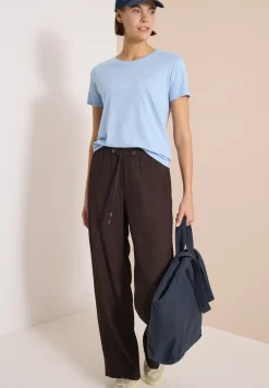 High Waist straight legs broek in Loose Fit