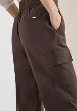 High Waist straight legs broek in Loose Fit