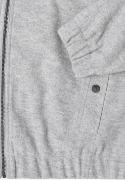 Hoodie blouson in wollook