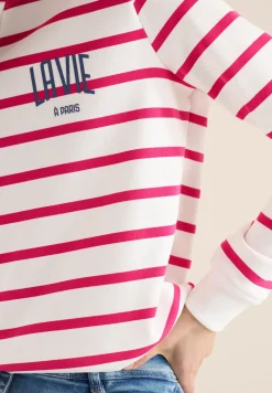 Hoodie met borstprint