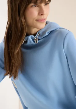 Hoodie met ritsdetails
