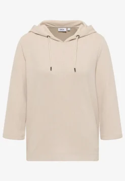 Hoodie Shirt met geribde structuur