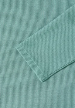 Hoodie Shirt met geribde structuur