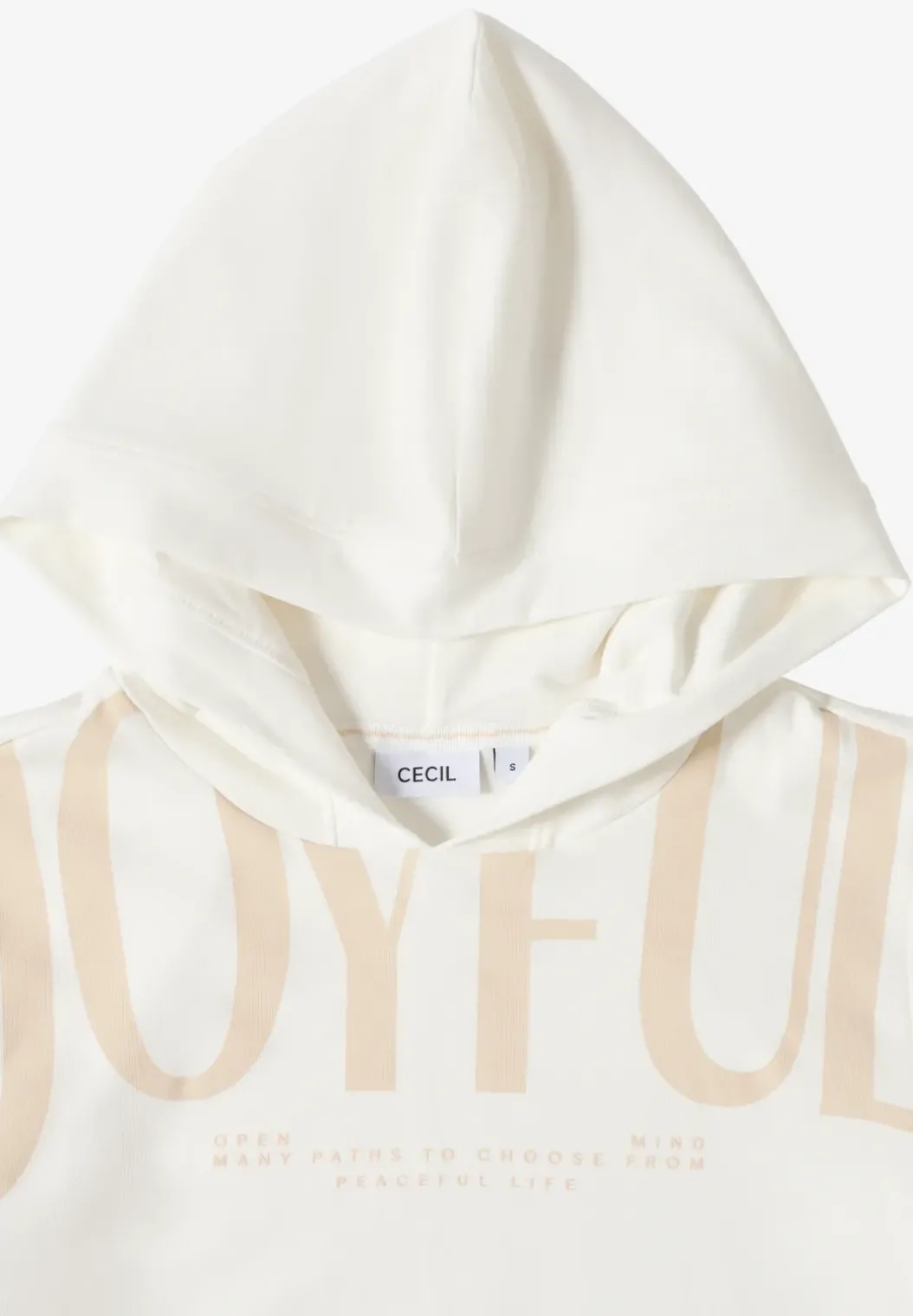 Hoodie met tekst