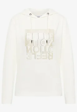 Hoodie shirt met folieprint