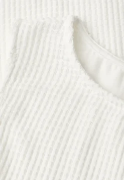 2-in-1 top van mesh met boothals