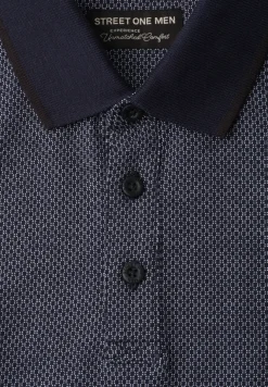 Jacquard polo met korte mouwen