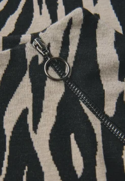 Jacquard shirt met rits