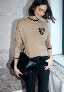 Jacquard trui met hart