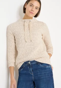 Jacquard Funnel Hals Shirt